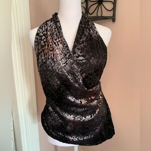 Zara halter top small velvet soft sexy going out party formal